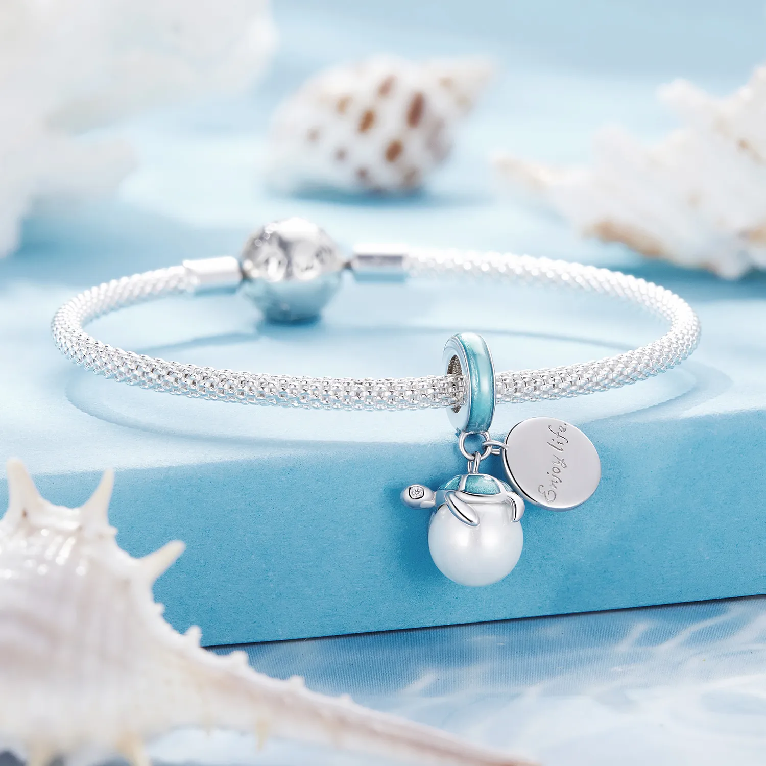 Pandora Style Enjoy Life Of Sea Turtles Pendant Charm - SCC2506