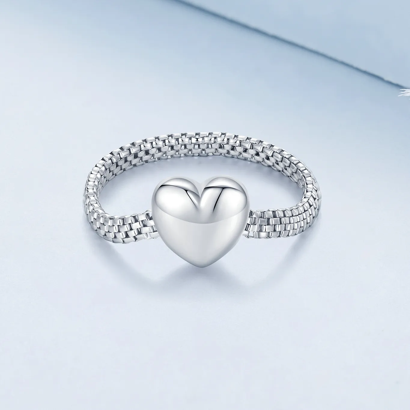 Pandora Style Love Chain Ring BSR422