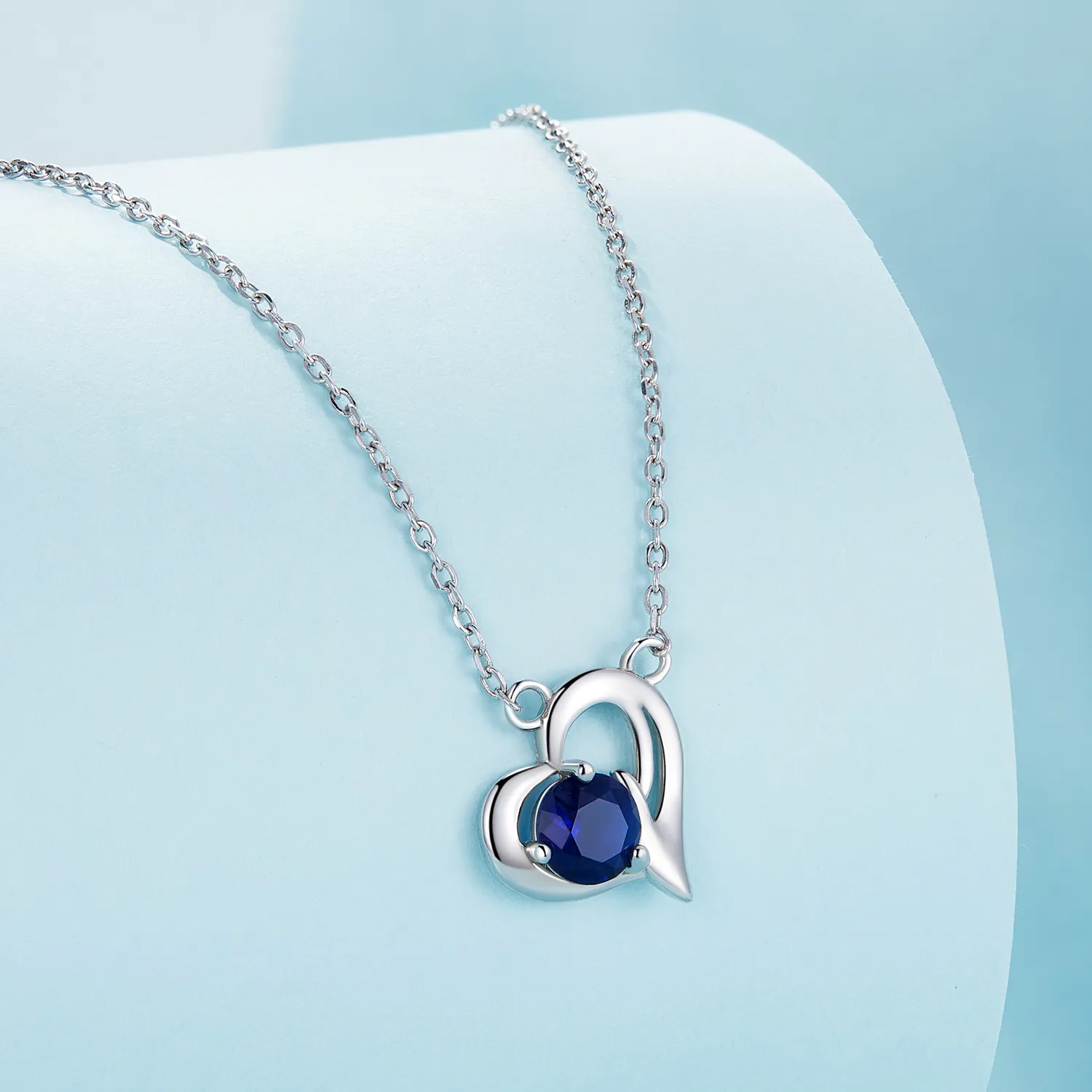 Asymmetrical Heart Necklace Pandora Style - SCN487