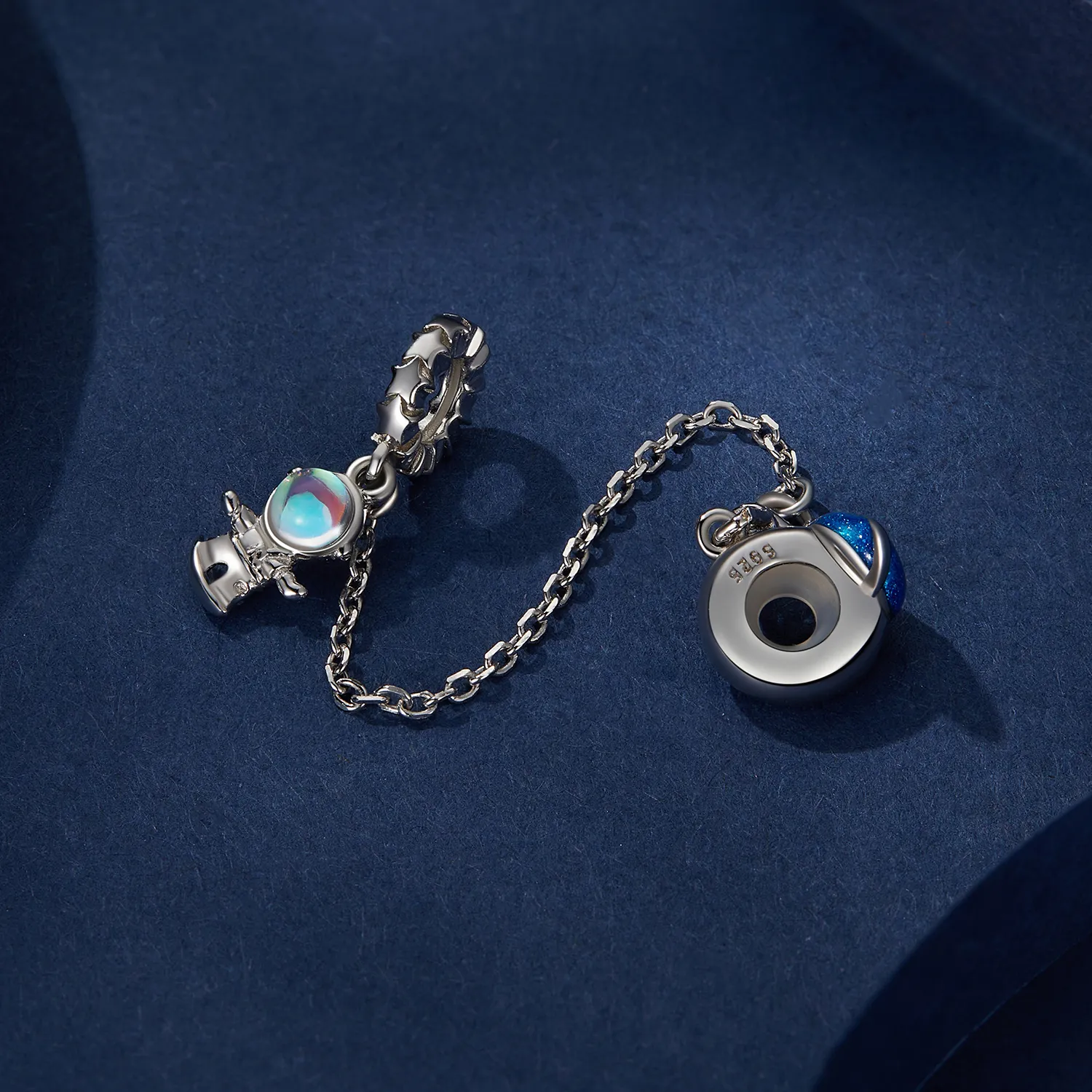 Blue Safety Chain Pandora Style - BSC792