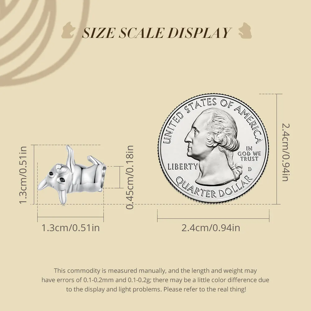 Bulldog Pandora Style Charm - BSC796