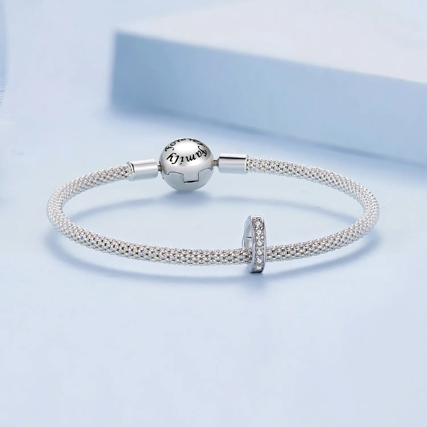 Clear Sparkle Spacer Charm - BSC886