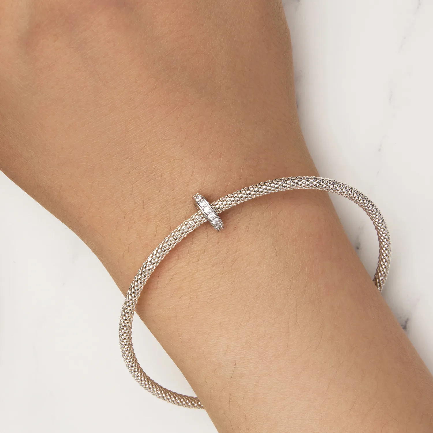 Clear Sparkle Spacer Charm - BSC886