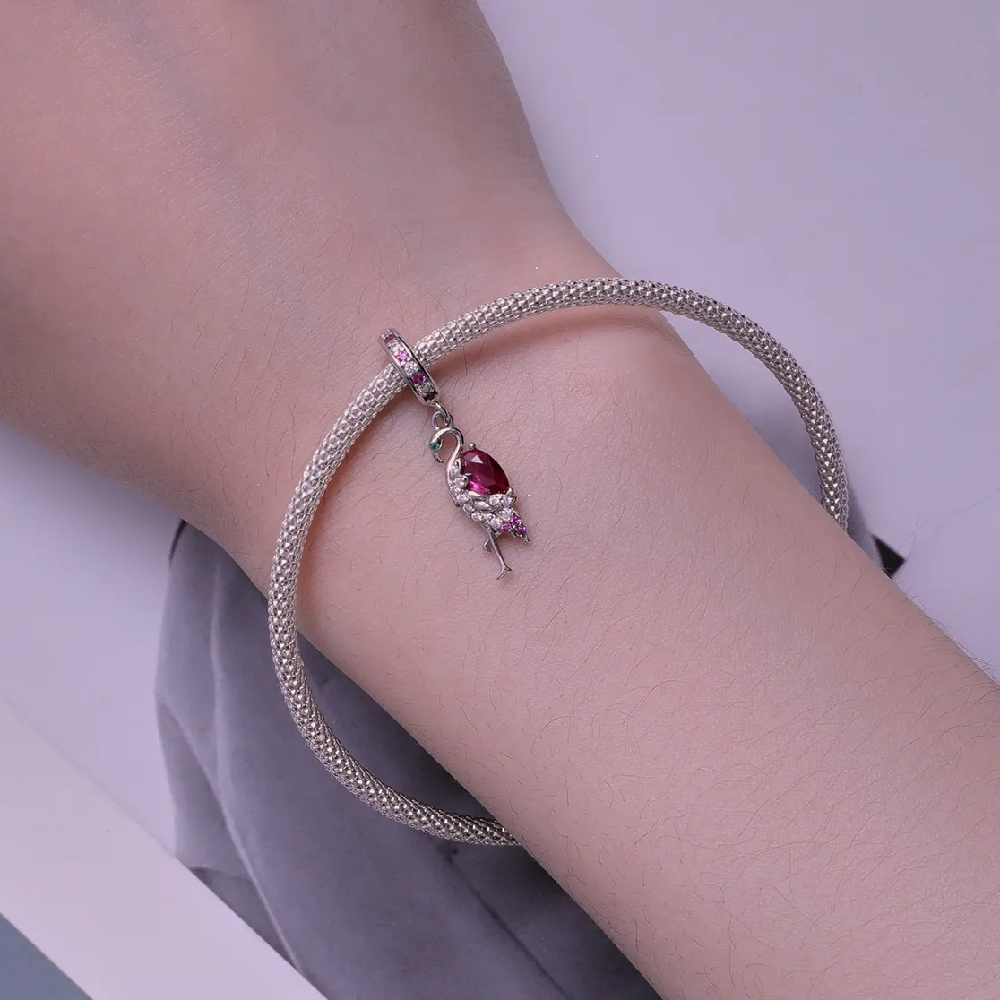 Flamingo Pandora Style Charm - BSC833