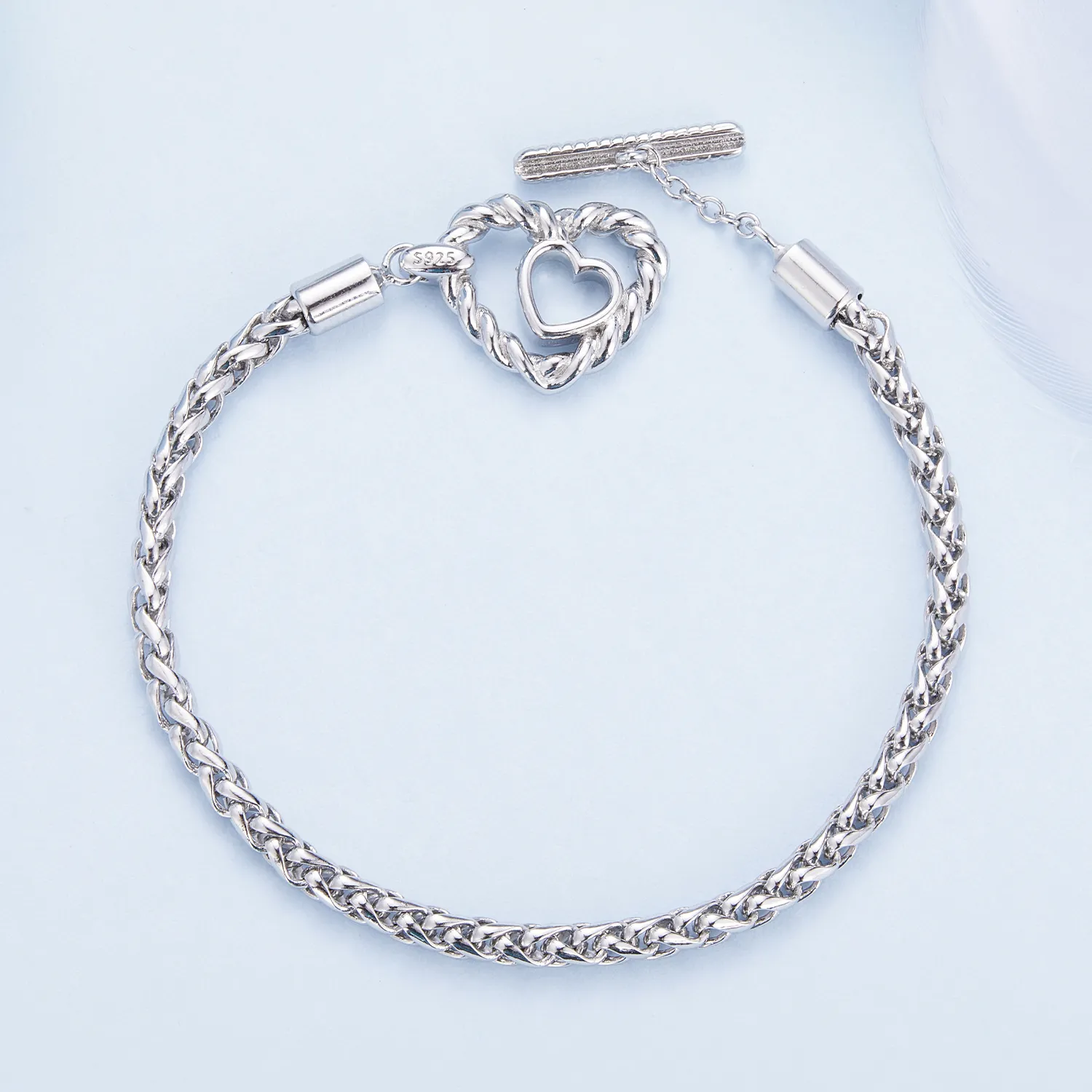 Heart T Bar Bracelet - BSB132