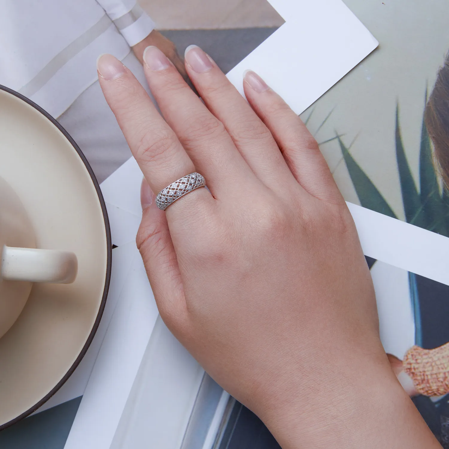 Pandora Style Band Ring - BSR333
