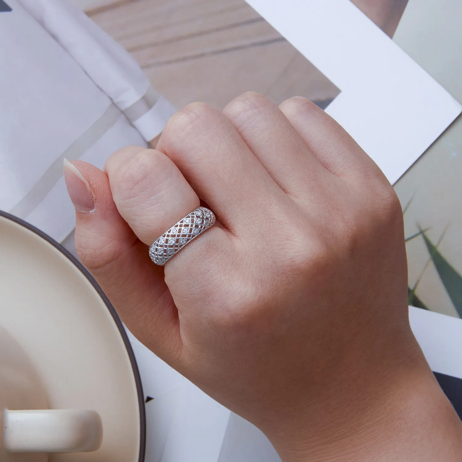 Pandora Style Band Ring - BSR333