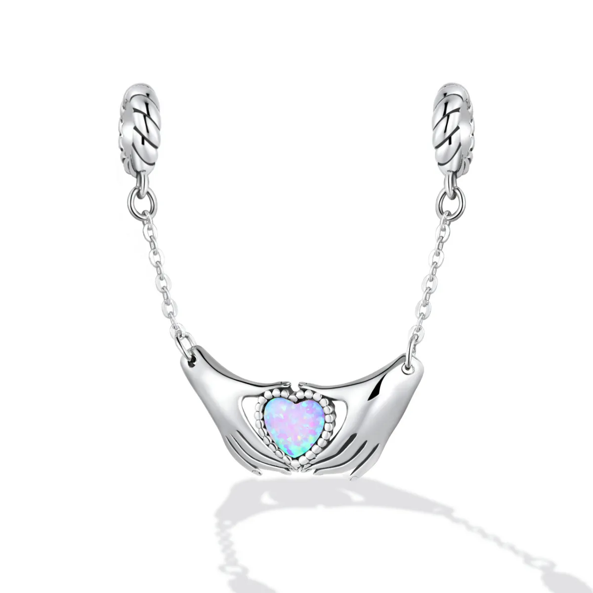 Pandora Style Family Heart Safety Chain - BSC597