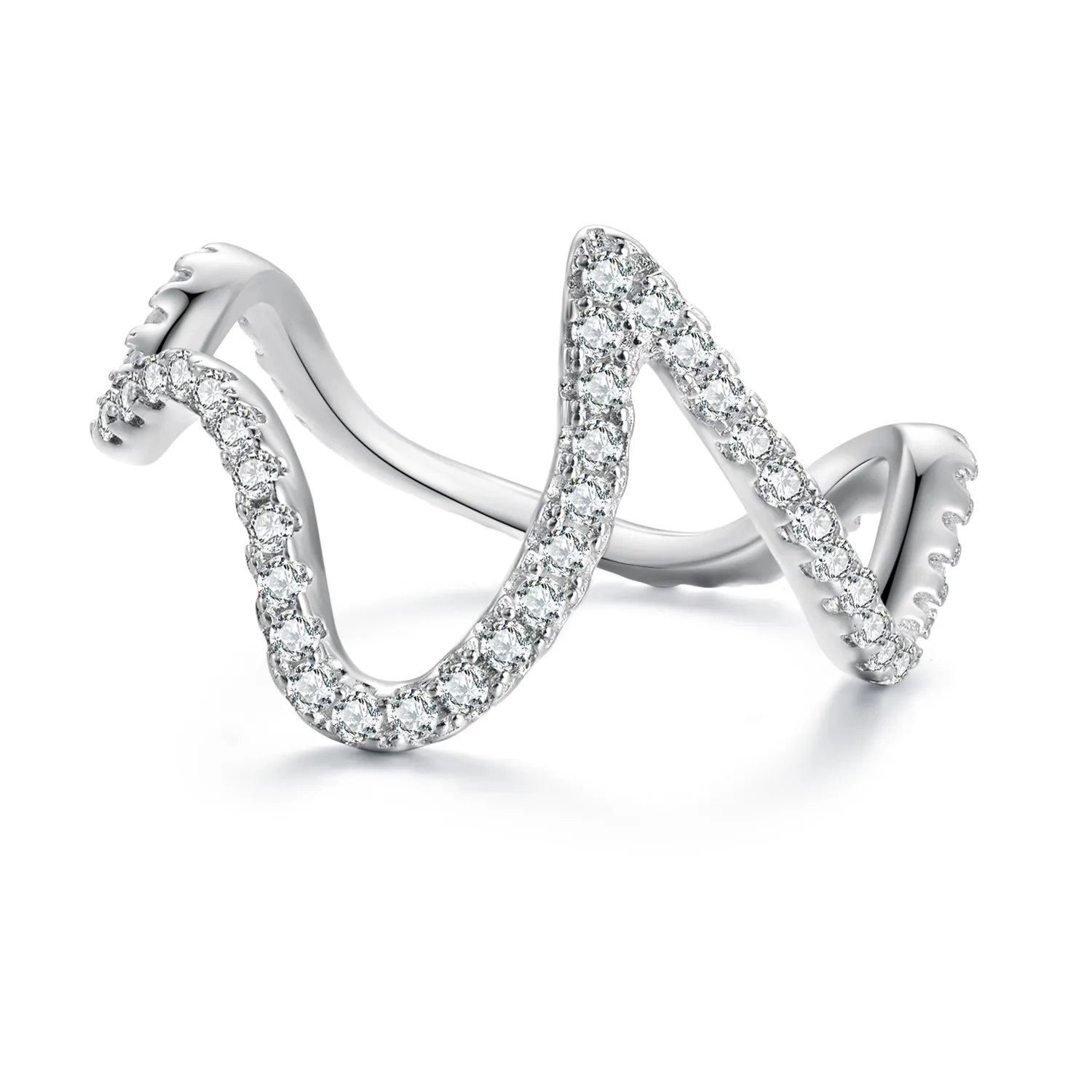 Zig Zag Ring Pandora Style - BSR314