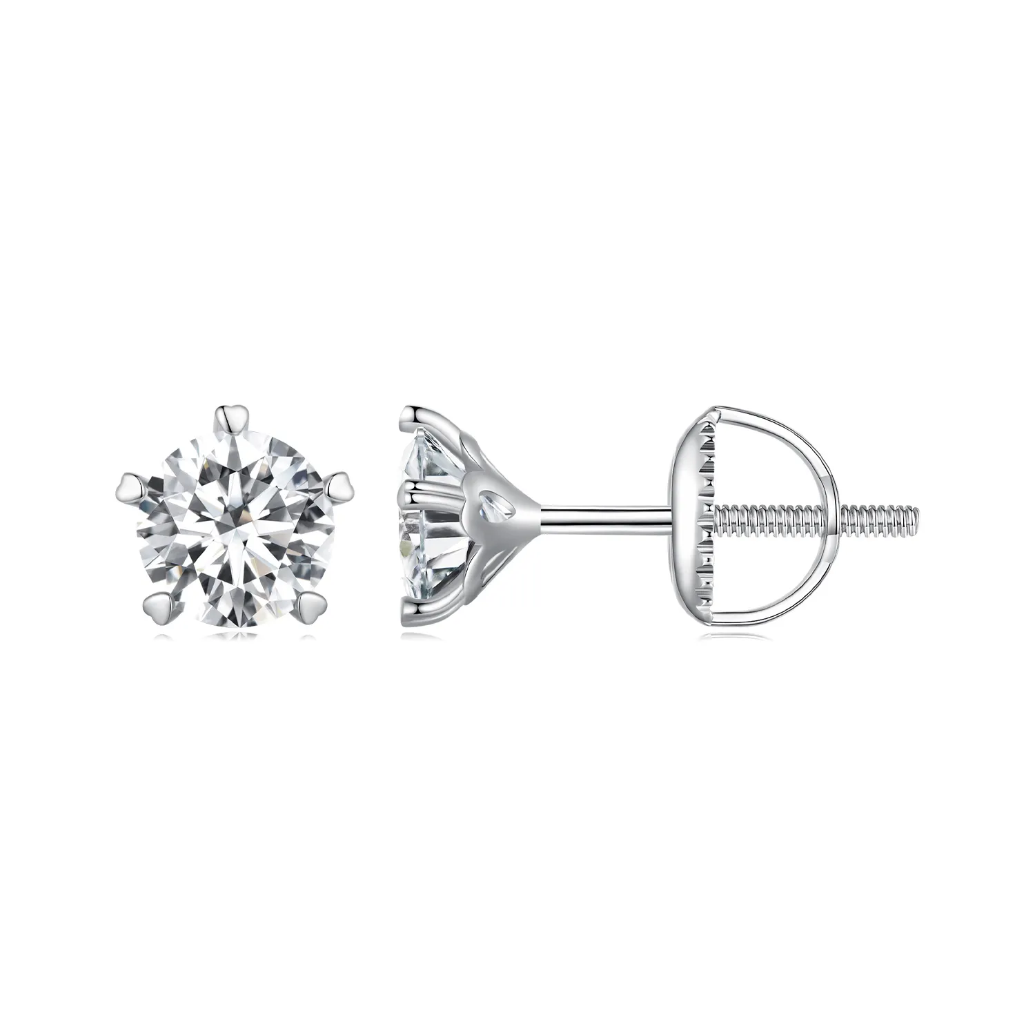 pandora style 0.5ct moissanite studs earrings mse024 s