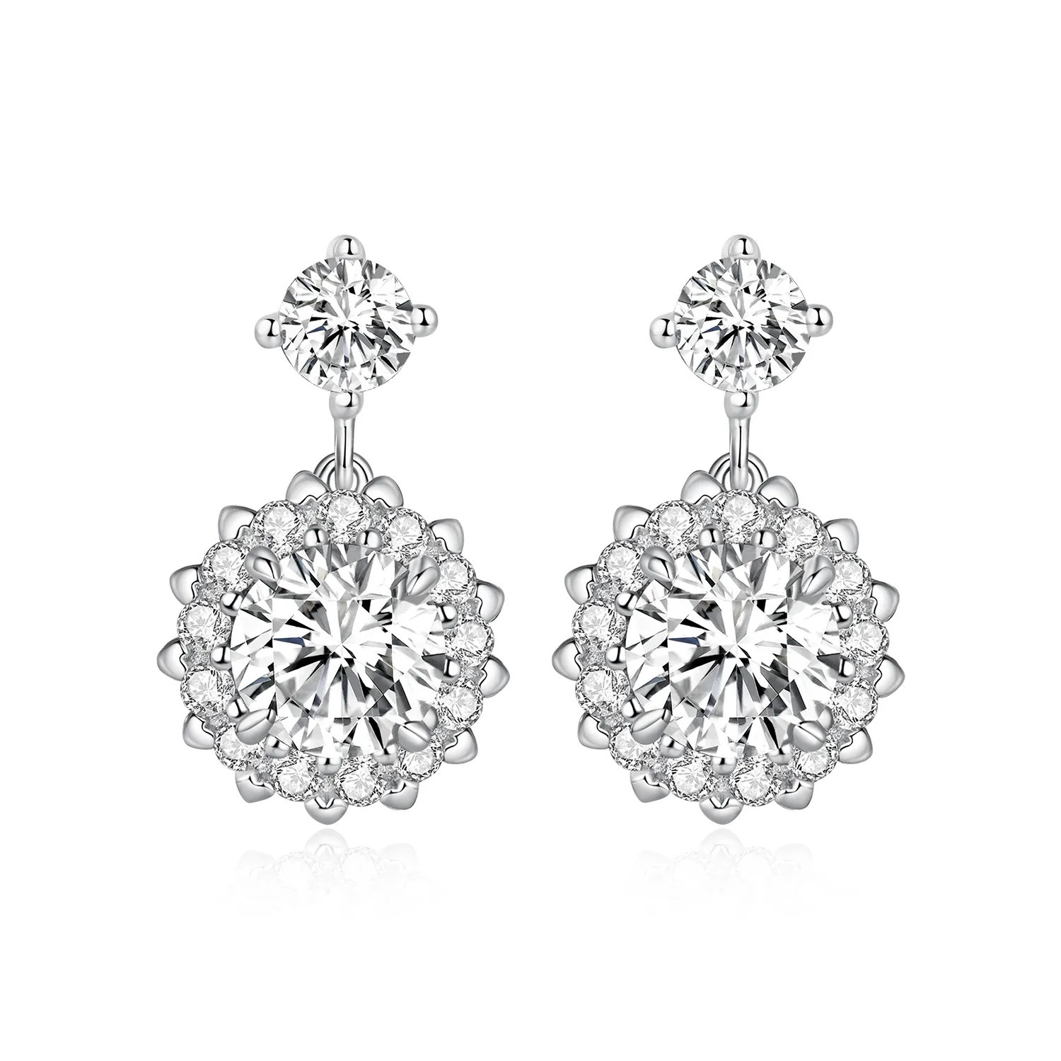 pandora style 1ct moissanite studs earrings mse028