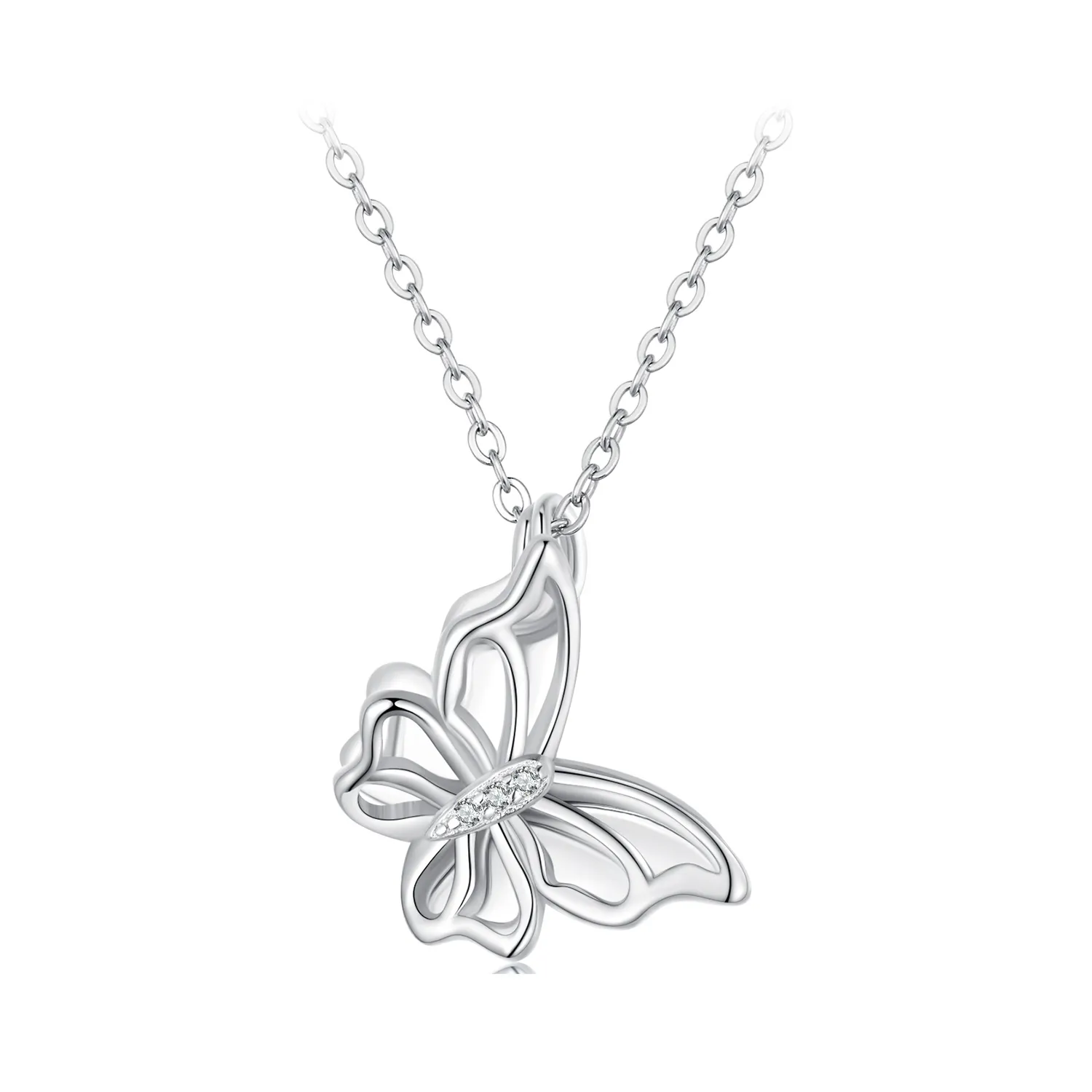 Pandora Style Butterfly Necklace - BSN321