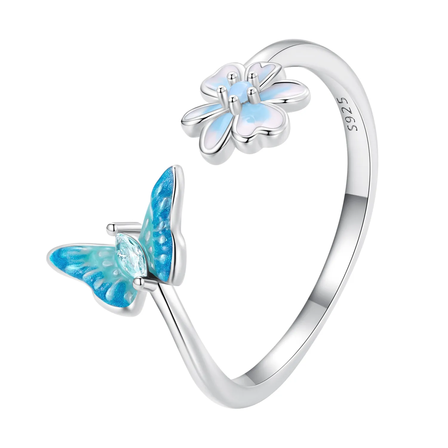 Pandora Style Butterfly Open Ring - SCR911