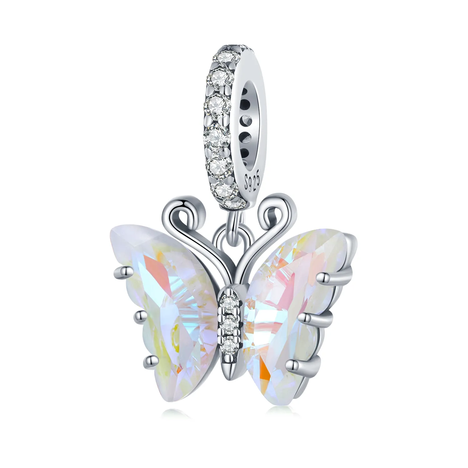 Pandora Style Colorful Aurora Butterfly Dangle - SCC2305-CF