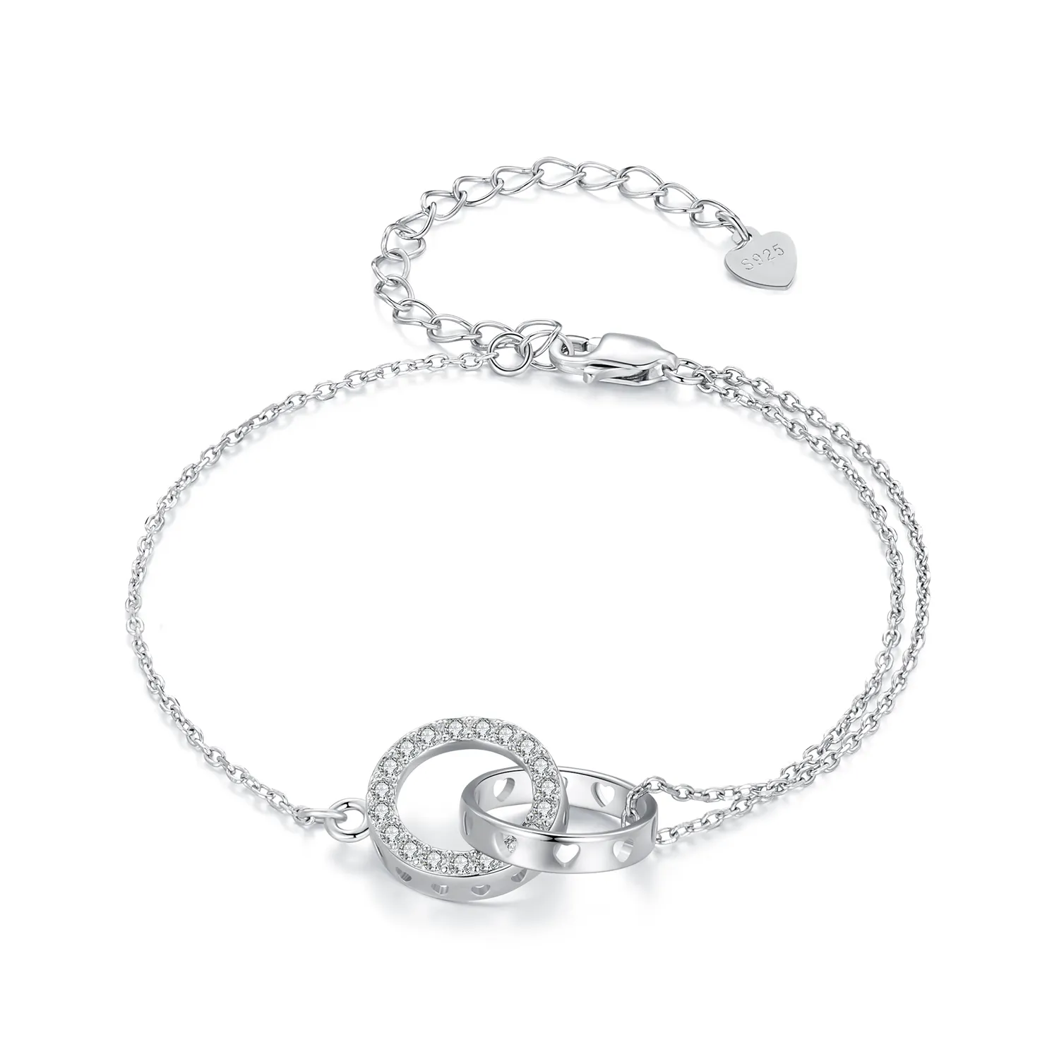 Pandora Style Double Chain Bracelet - BSB151