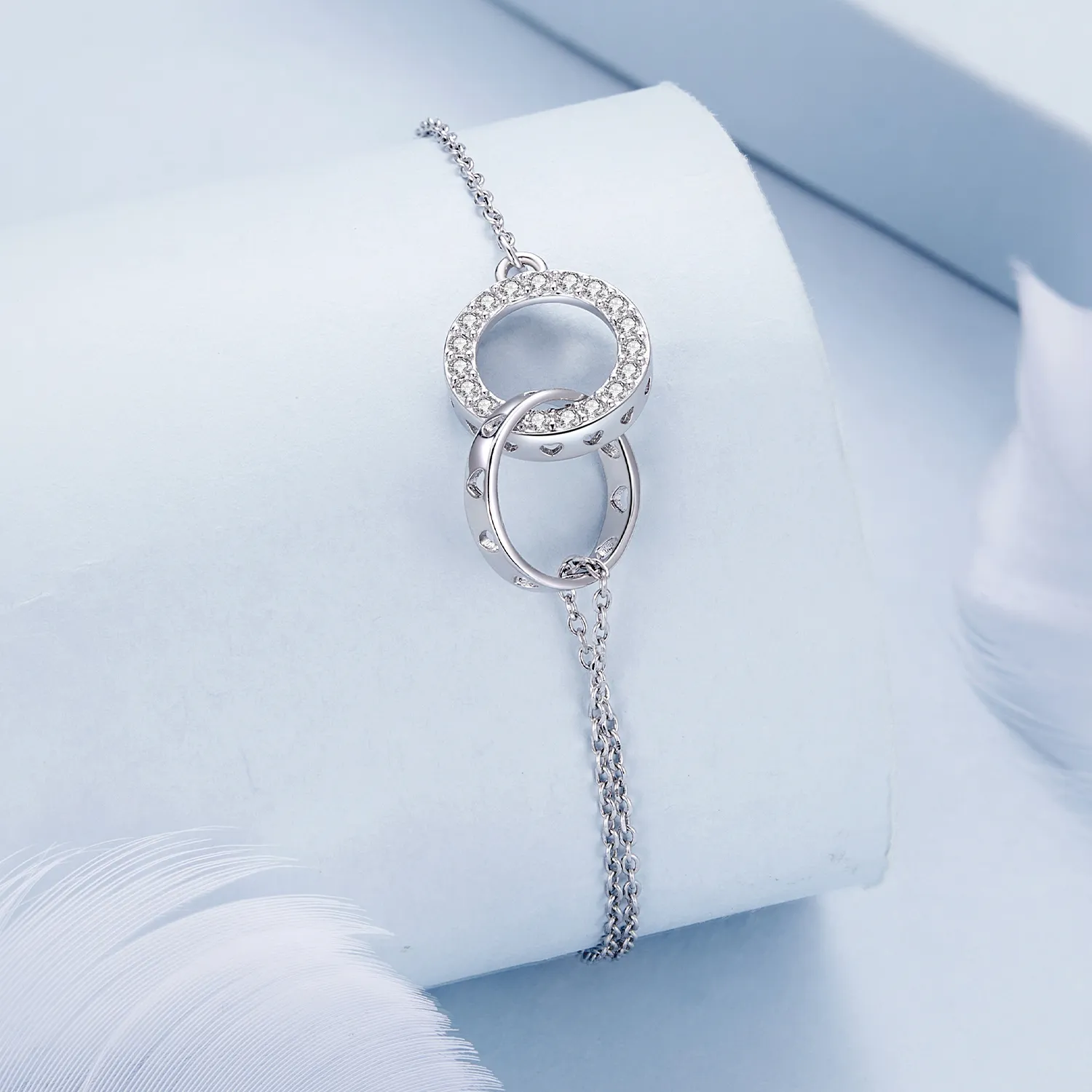 Pandora Style Double Chain Bracelet - BSB151
