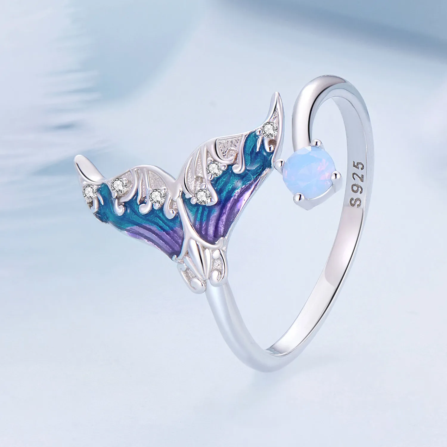 Pandora Style Dream Mermaid Open Ring - BSR494-E