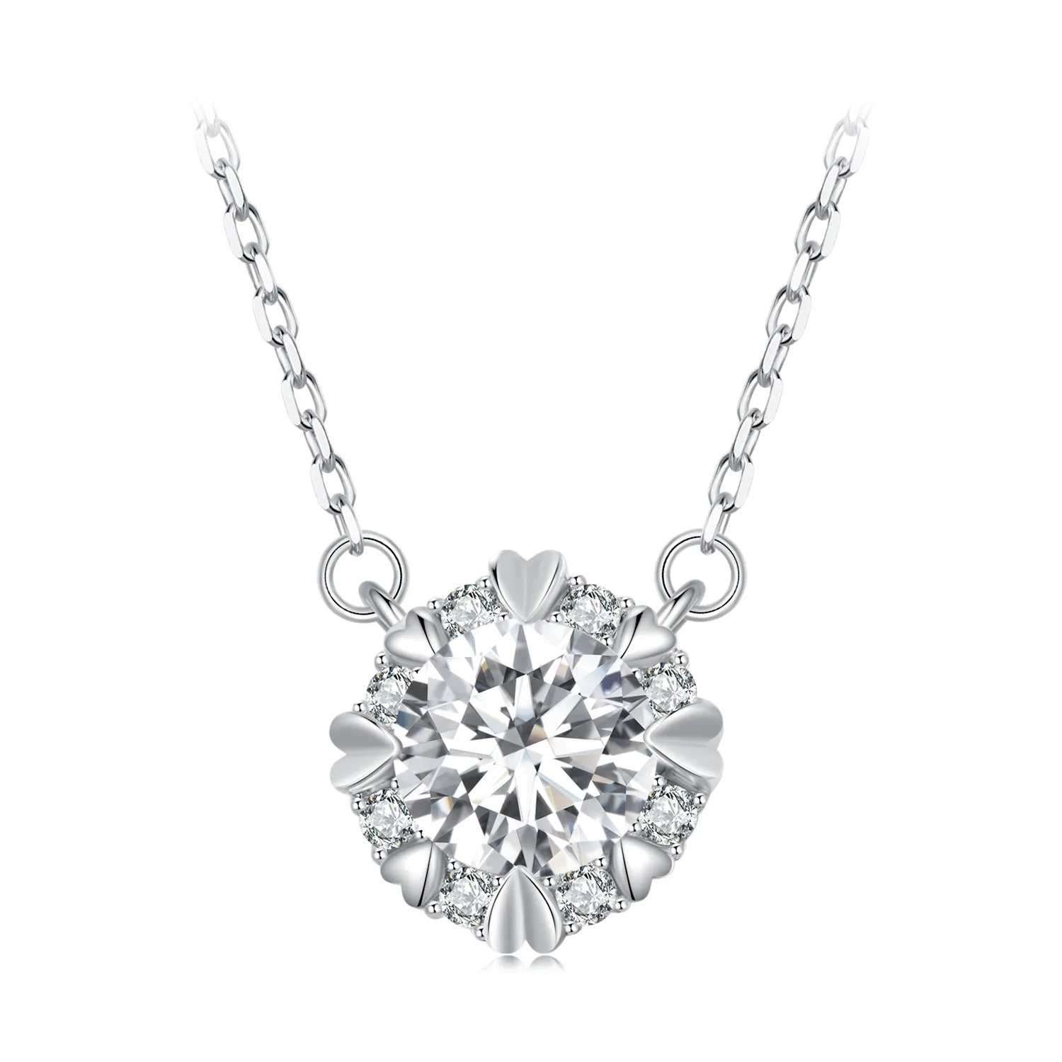 Pandora Style Exquisite Moissanite Necklace(One Certificate) - MSN011