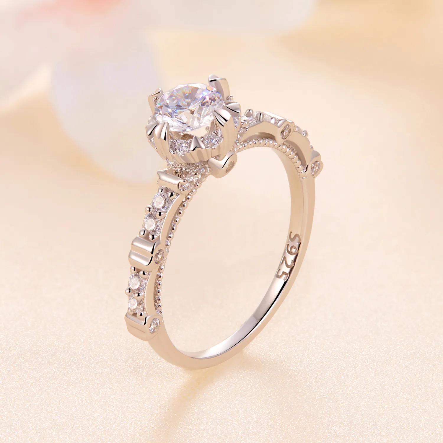 Pandora Style Exquisite Moissanite Ring - MSR023