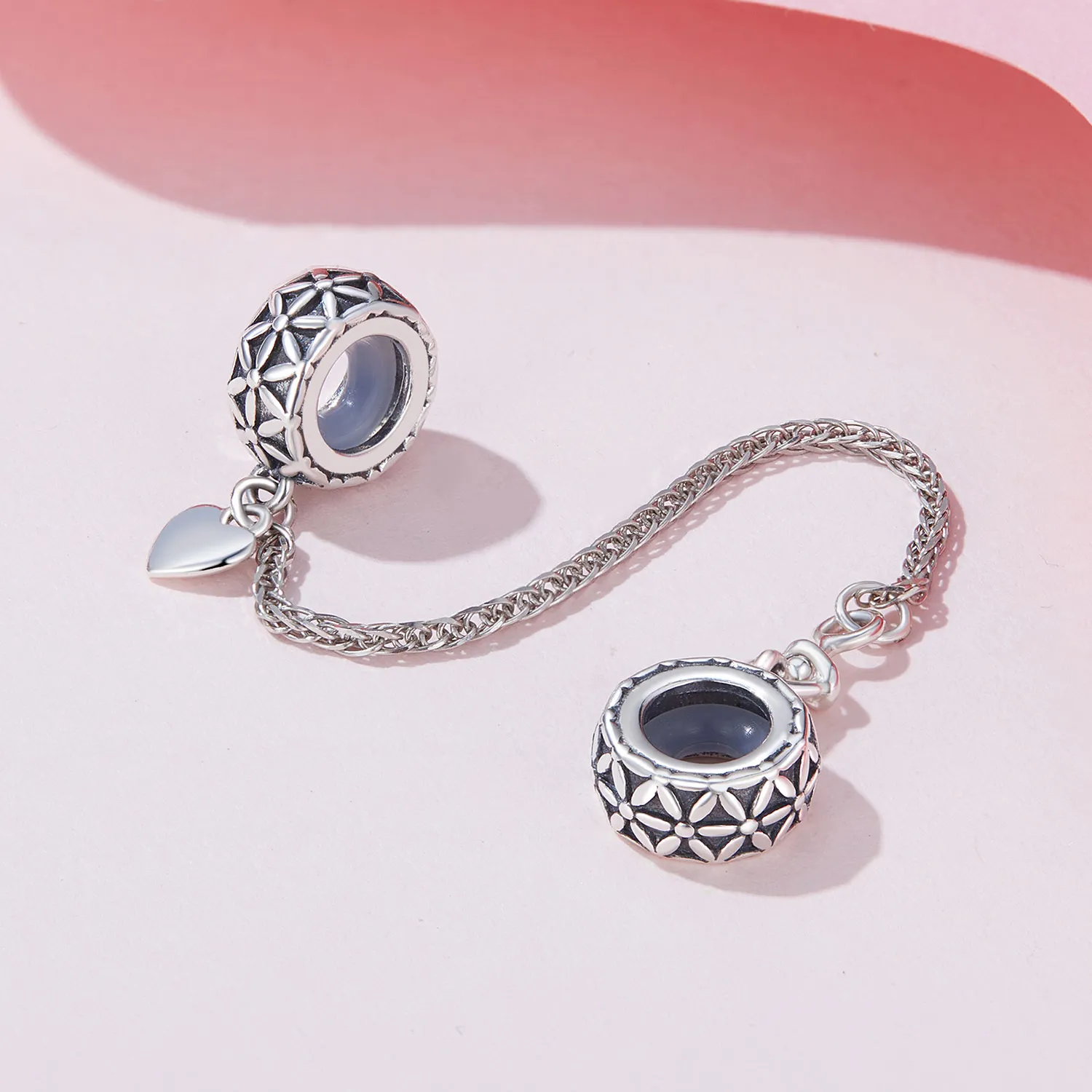 Pandora Style Flower of Life Silicone Safe Chain - SCC2632