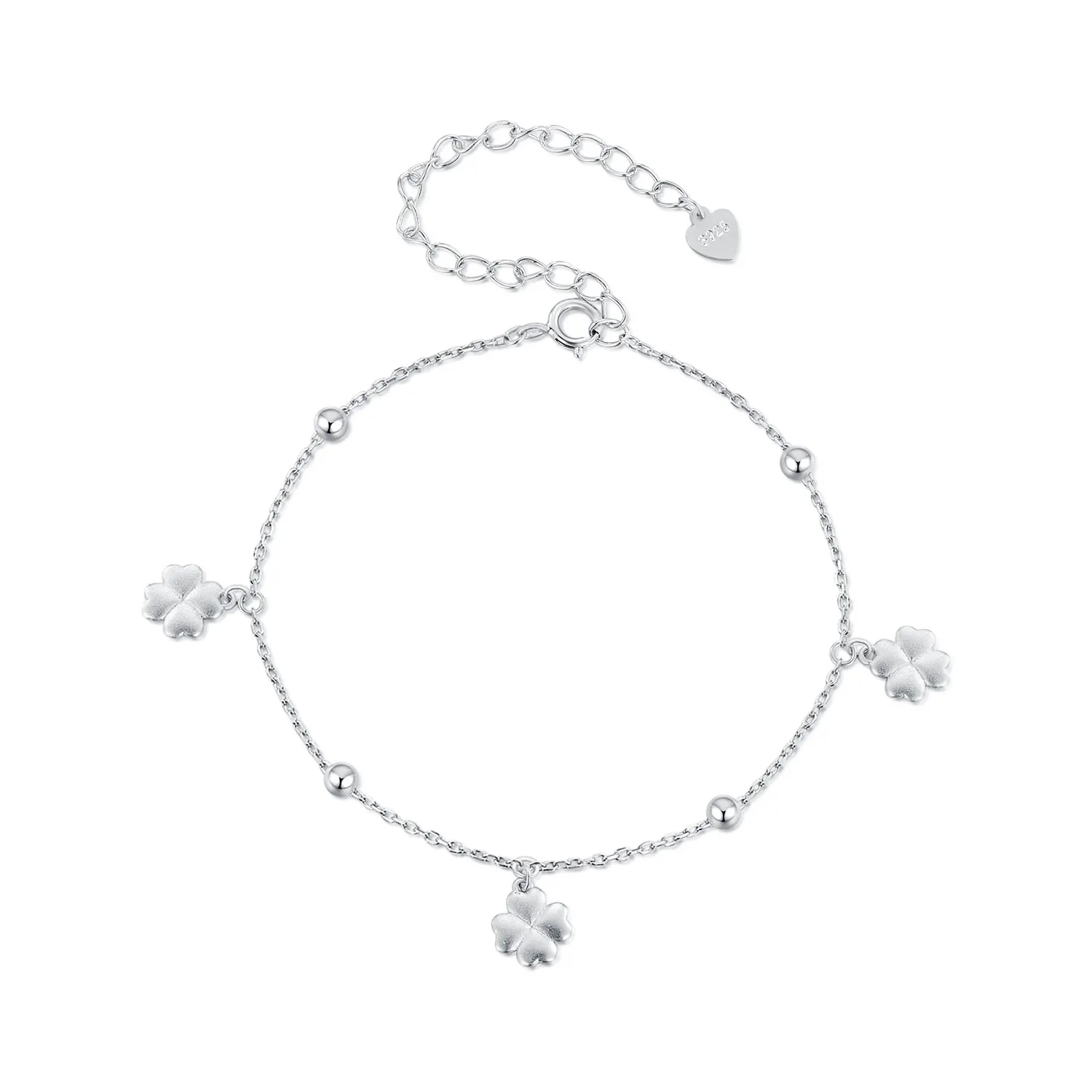 Pandora Style Four Leaf Clover Chain Bracelet - BSB139