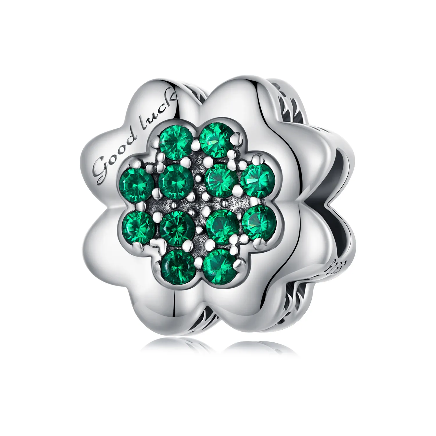 pandora style four leaf clover charm scc2604