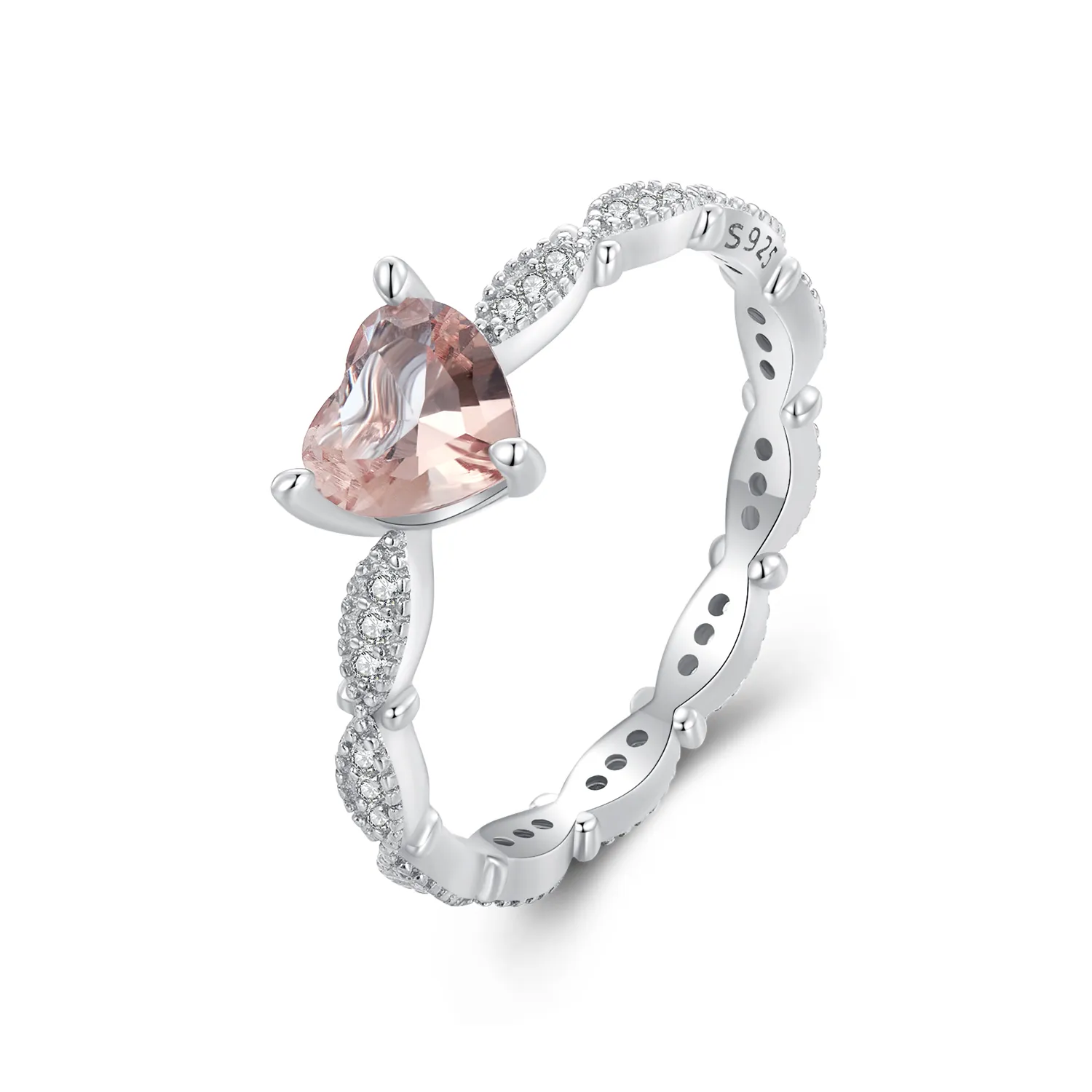 Pandora Style Heart Shaped Chameleon Ring - BSR479