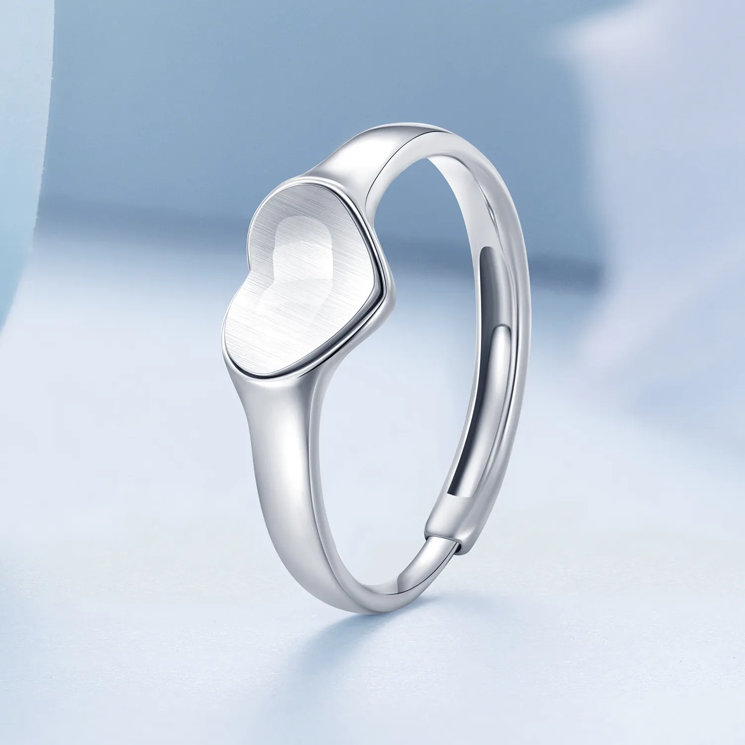 Pandora Style Heart-Shaped Reflective Ring - BSR434