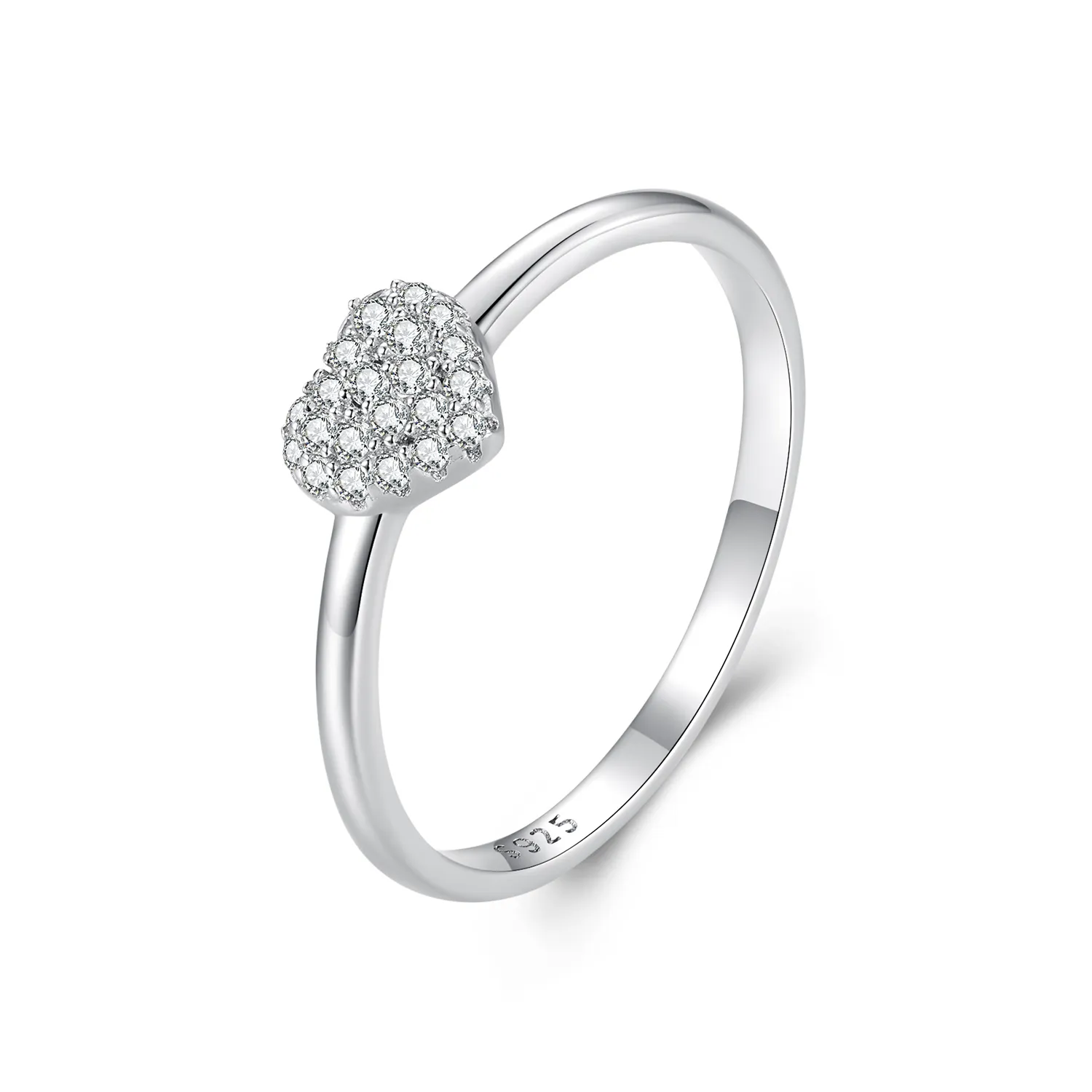 Pandora Style Heart-Shaped Ring(One Certificate) - MSR038