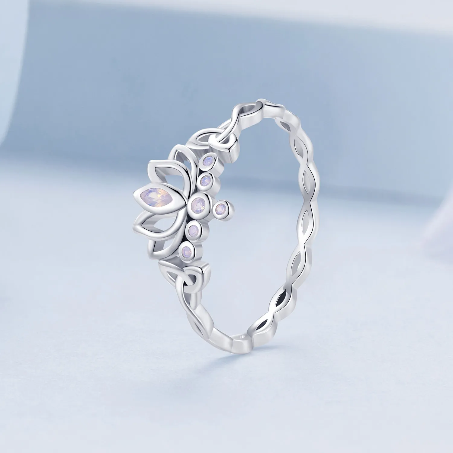 Pandora Style Lotus Ring - BSR487