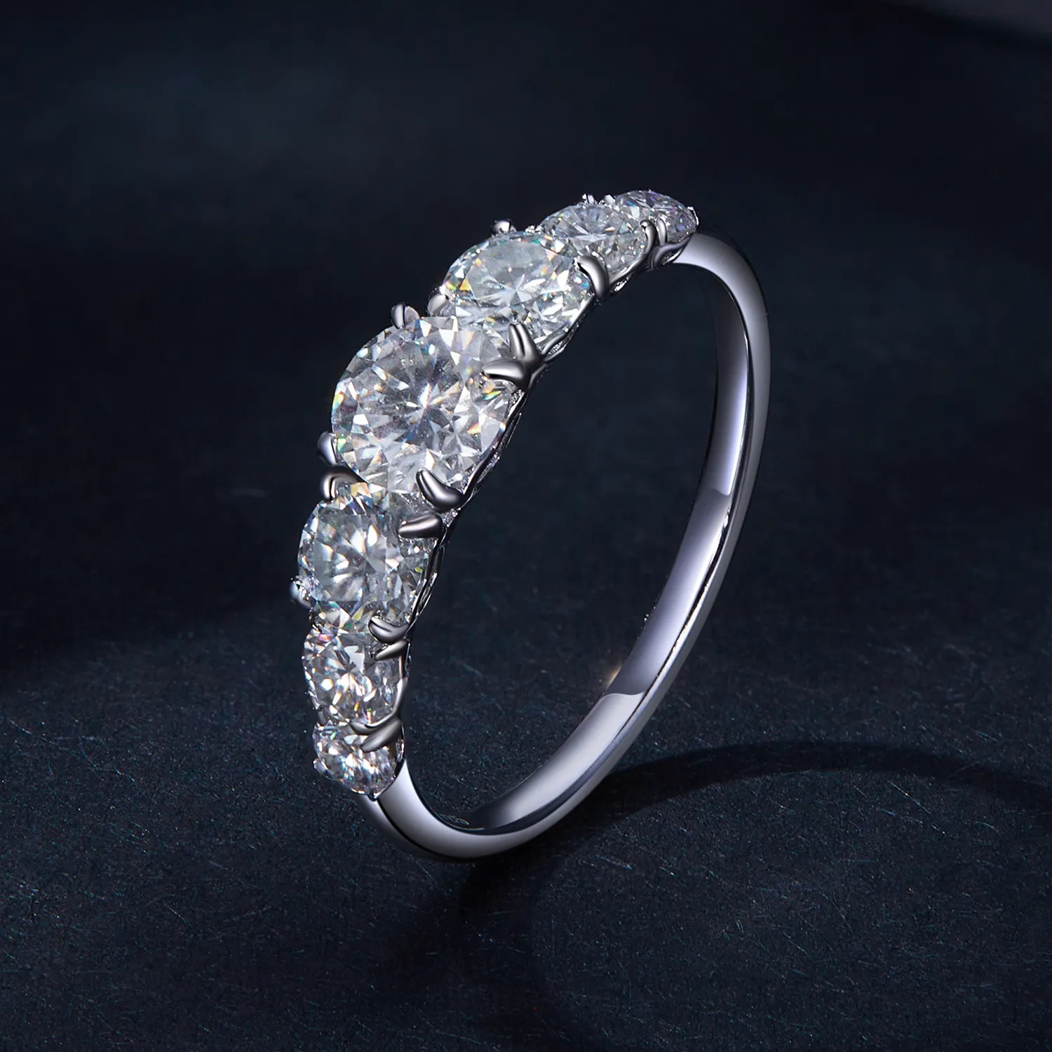 Pandora Style Shining Moissanite Ring(One Certificate) - MSR037