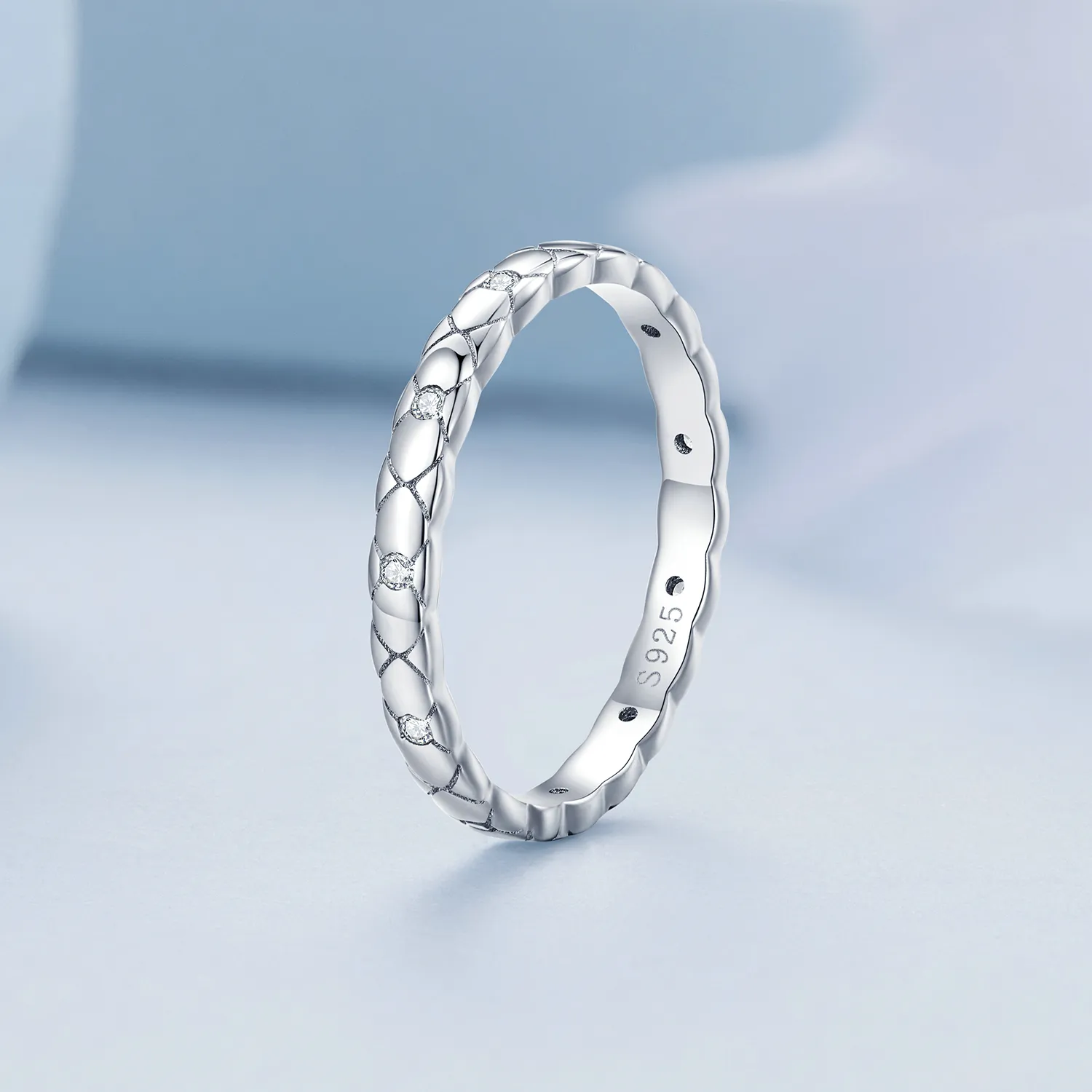 Pandora Style Simple Single Ring - BSR425