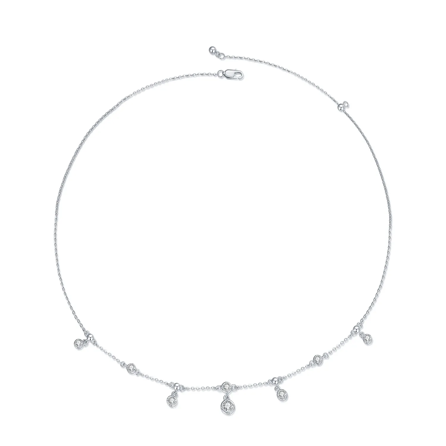 pandora style sparkling tassel choker bsn360