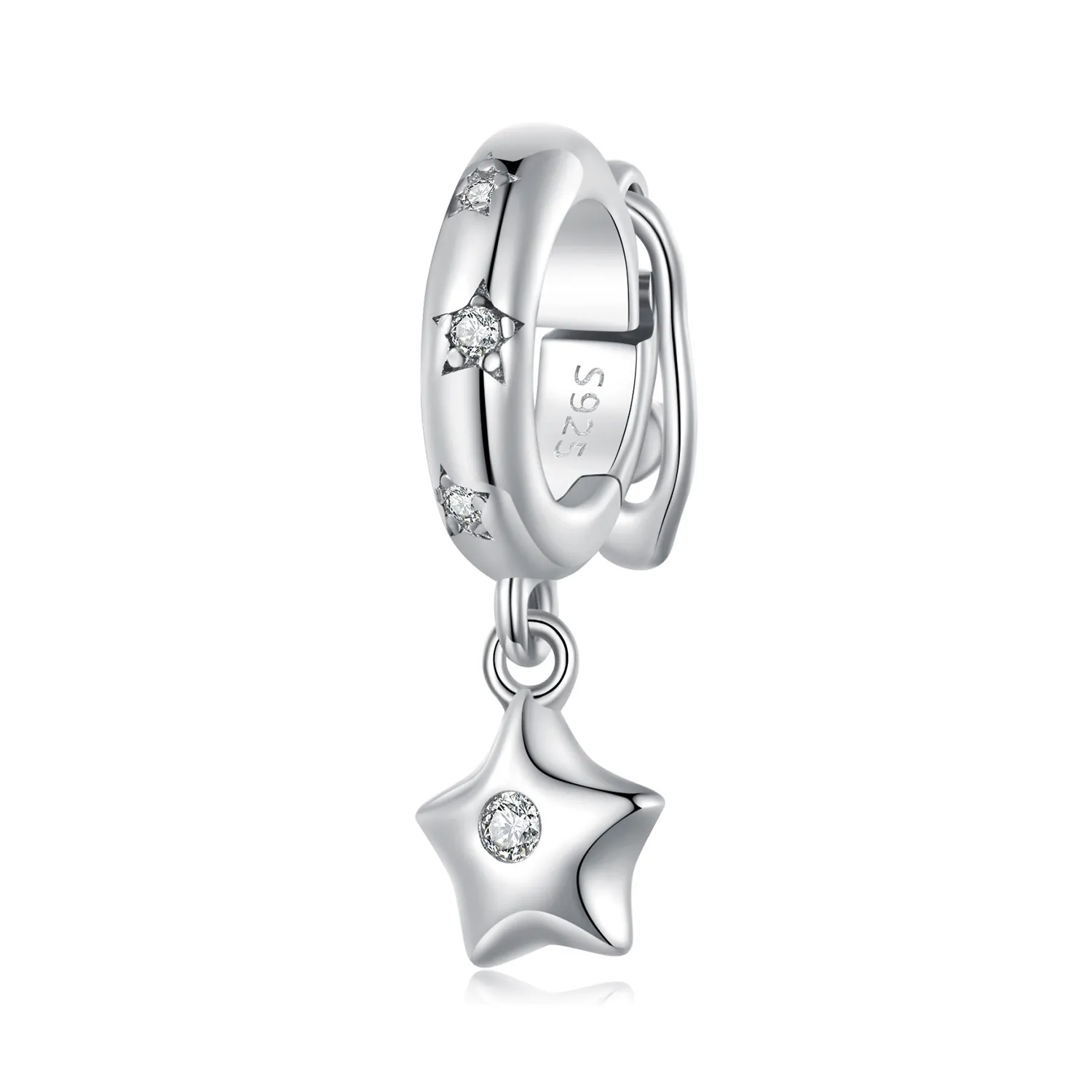 Pandora Style Star Universal Buckle Spacer - BSC889