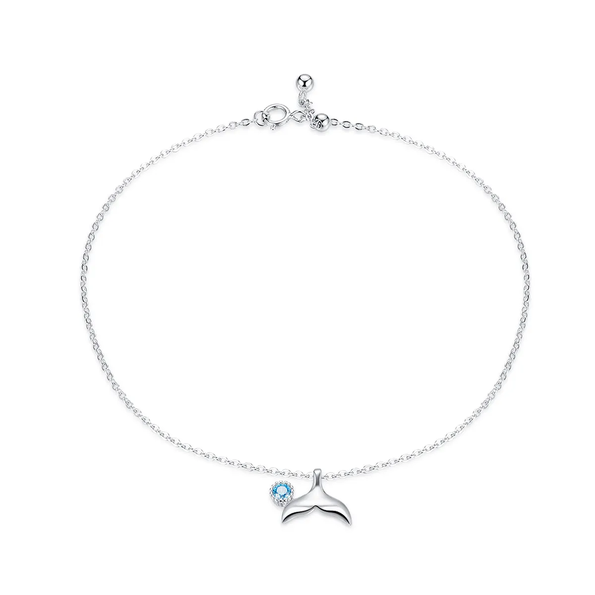 Silver Mermaid Tail Anklet - SCT004