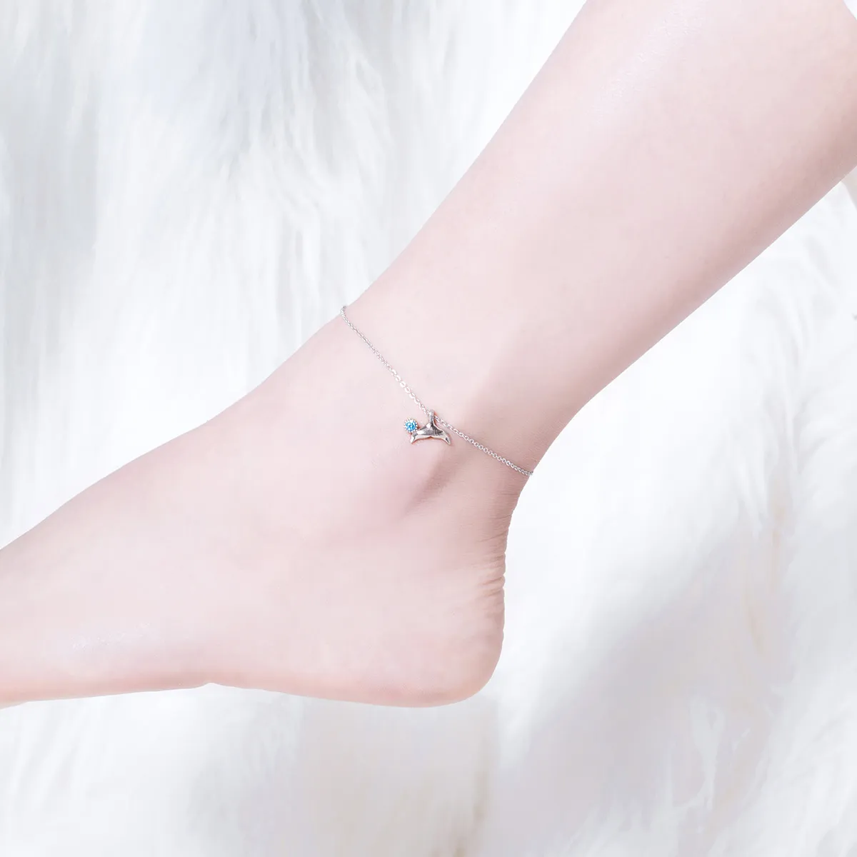 Silver Mermaid Tail Anklet - SCT004