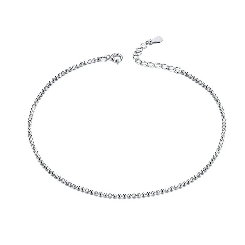 Silver Simple Anklet - SCT002