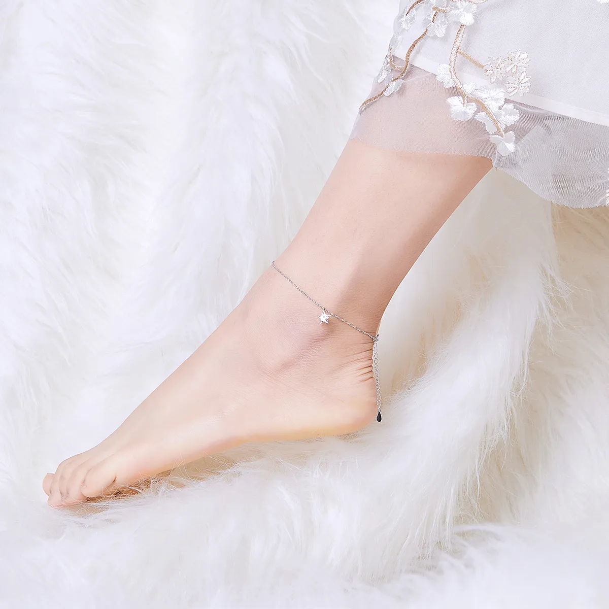 Silver Starry Anklet - SCT009