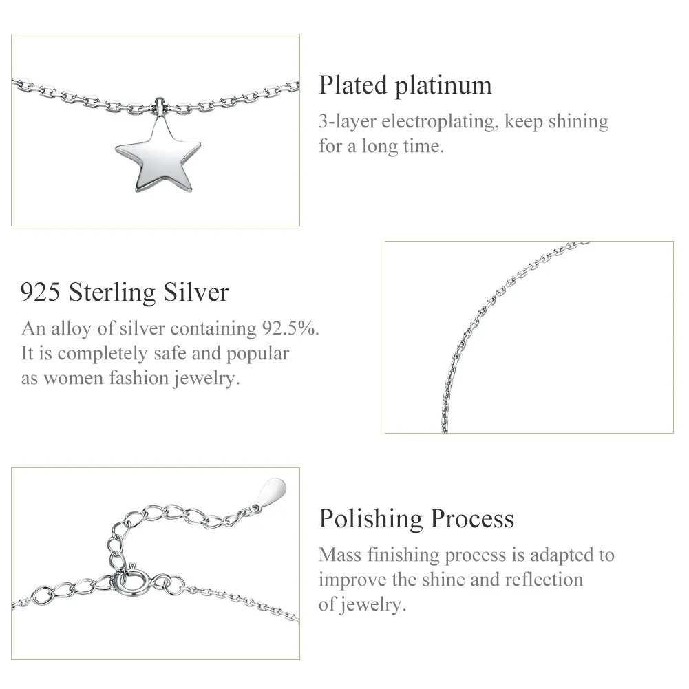 Silver Starry Anklet - SCT009