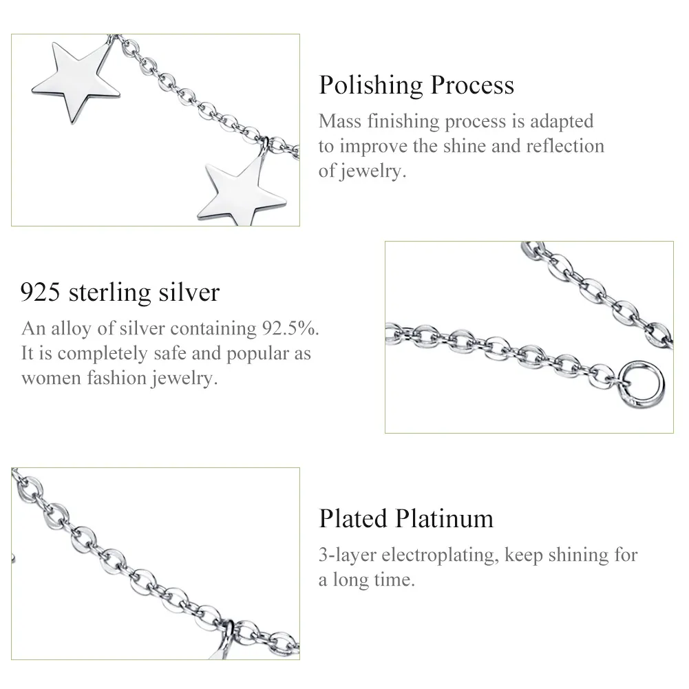 Silver Stars Anklet - SCT008
