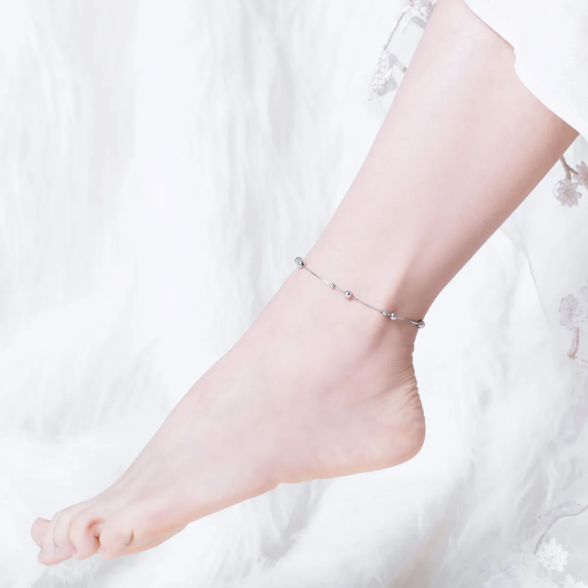 Silver The Relationship Anklet - SCT005