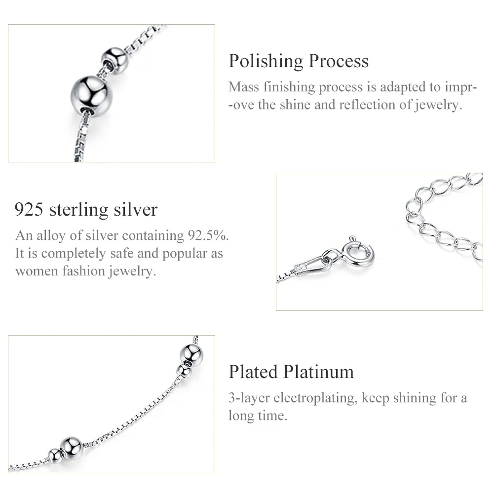 Silver The Relationship Anklet - SCT005
