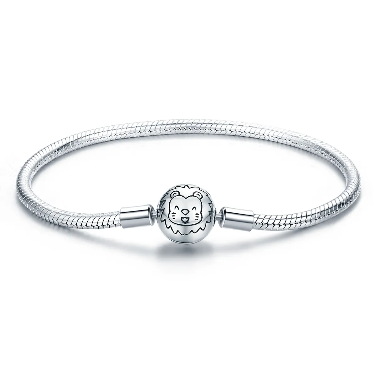 Pandora Style Silver Cute Lion Chain Bracelet - SCB054