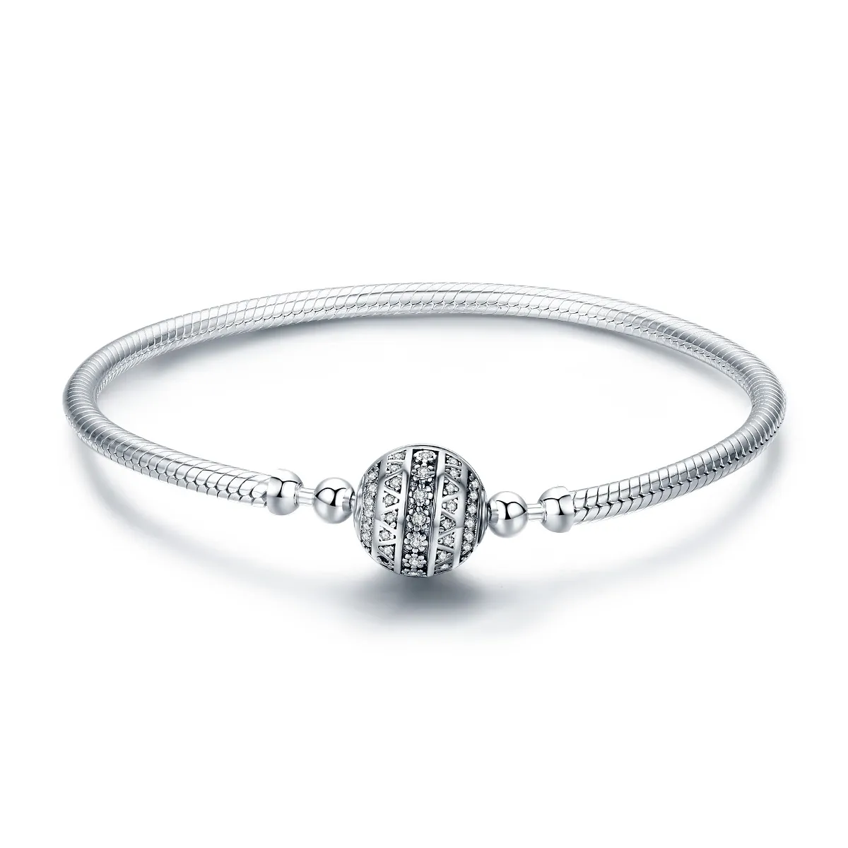 Pandora Style Silver Delicate Life Chain Bracelet - SCB062
