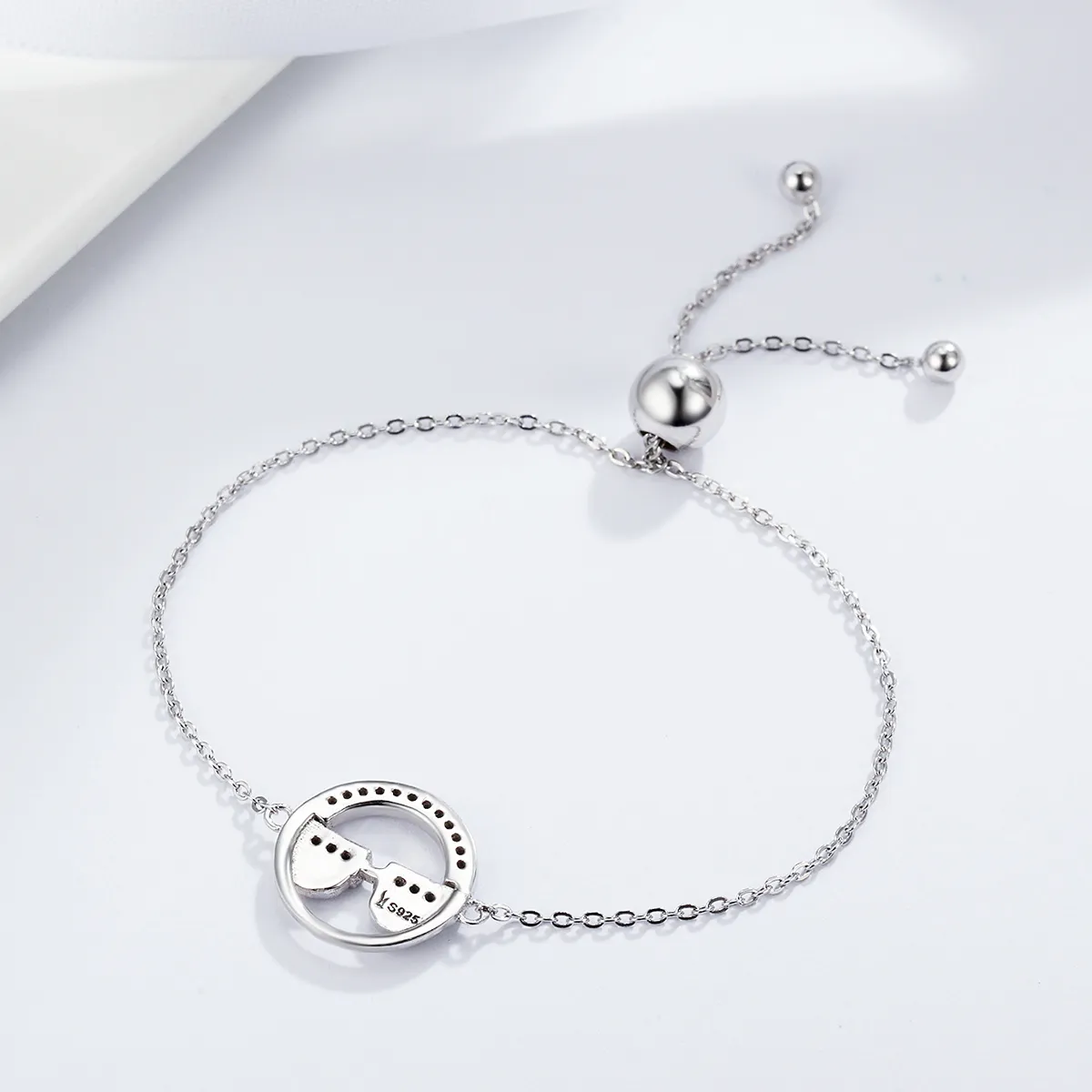 Pandora Style Silver Emoji Slider Bracelet - SCB040