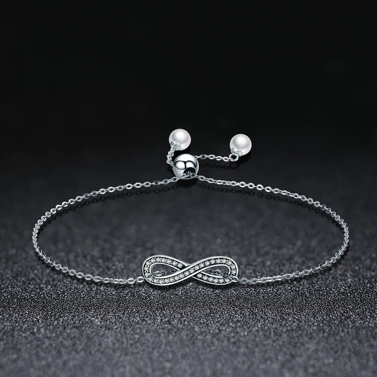 Pandora Style Silver Endless Elegance Chain Slider Bracelet - SCB056