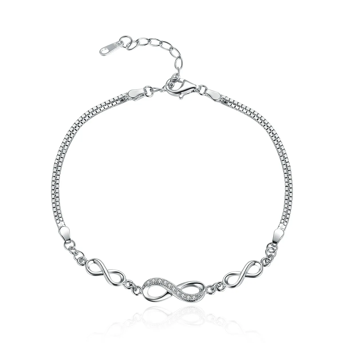 Pandora Style Silver Endless Elegance Slider Bracelet - SCB037