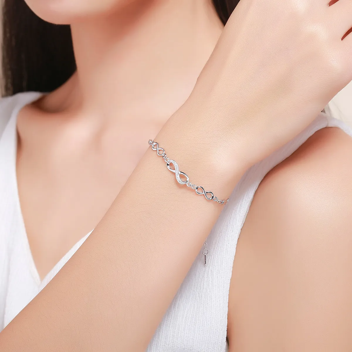 Pandora Style Silver Endless Elegance Slider Bracelet - SCB037