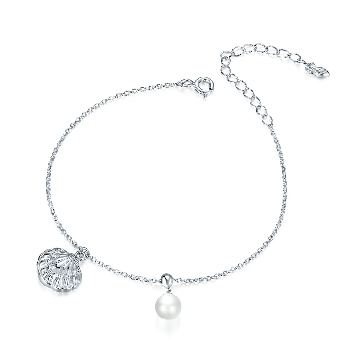 pandora style silver gift of sea dainty chain slider bracelet scb179