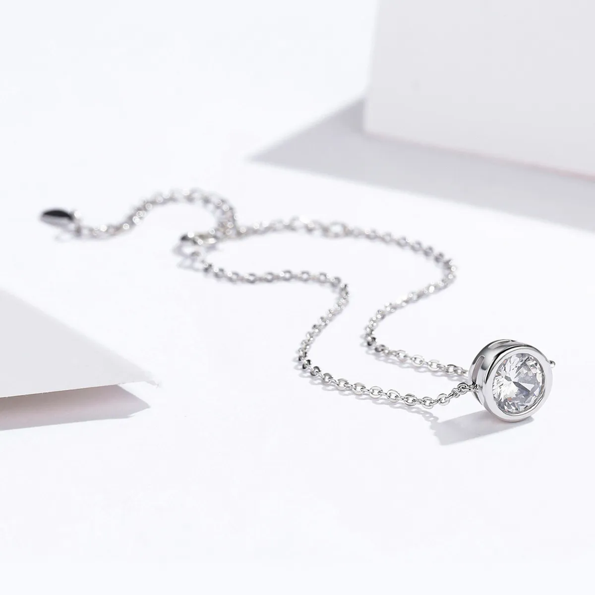 Pandora Style Silver Simple Chain Adjustable Bracelet - SCB157